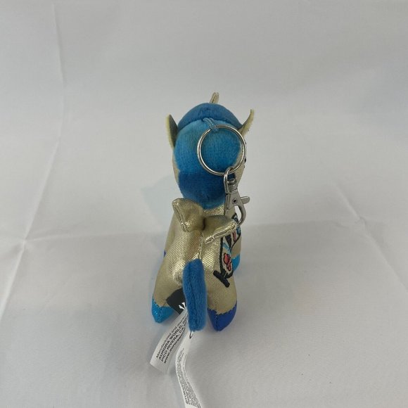 Tokidoki Cleo Unicorno Gold Blue Unicorn 5" Key Chain Plush by Aurora - Picture 3 of 5